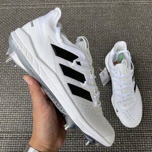 Adidas Adizero Afterburner 8 Apex Baseball Cleats White FY3862 Men Size 10 NEW